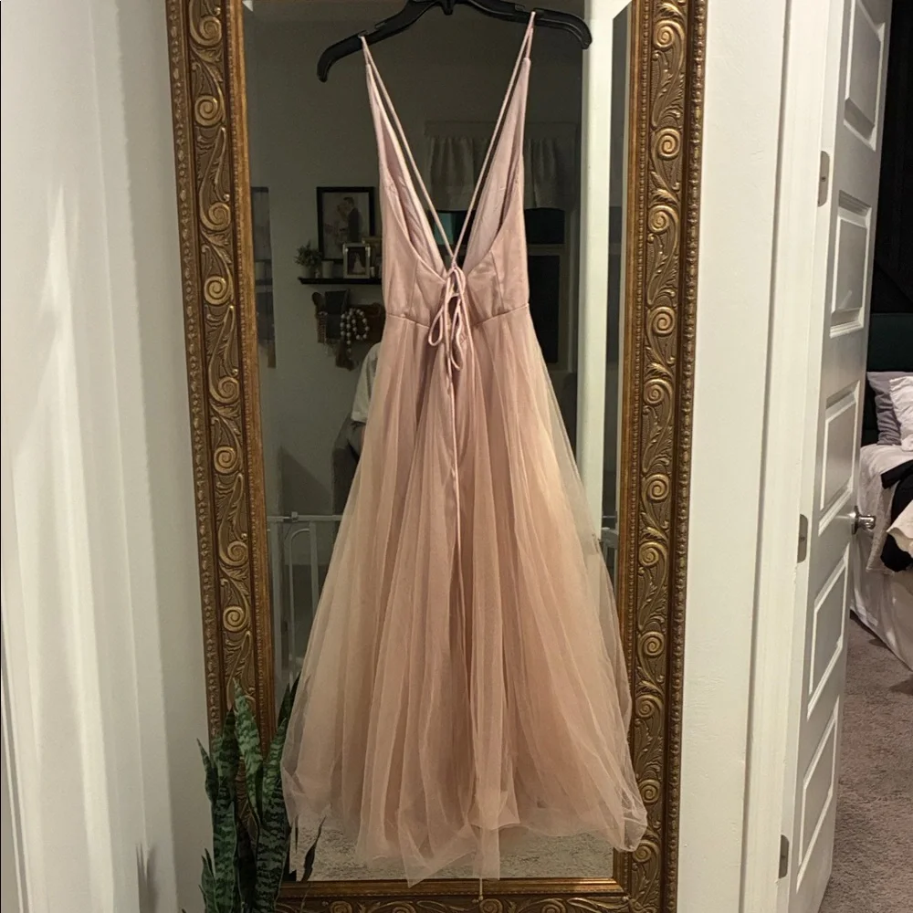 Hello Molly “Kiss the Girl” blush tulle midi - Picture 8 of 12